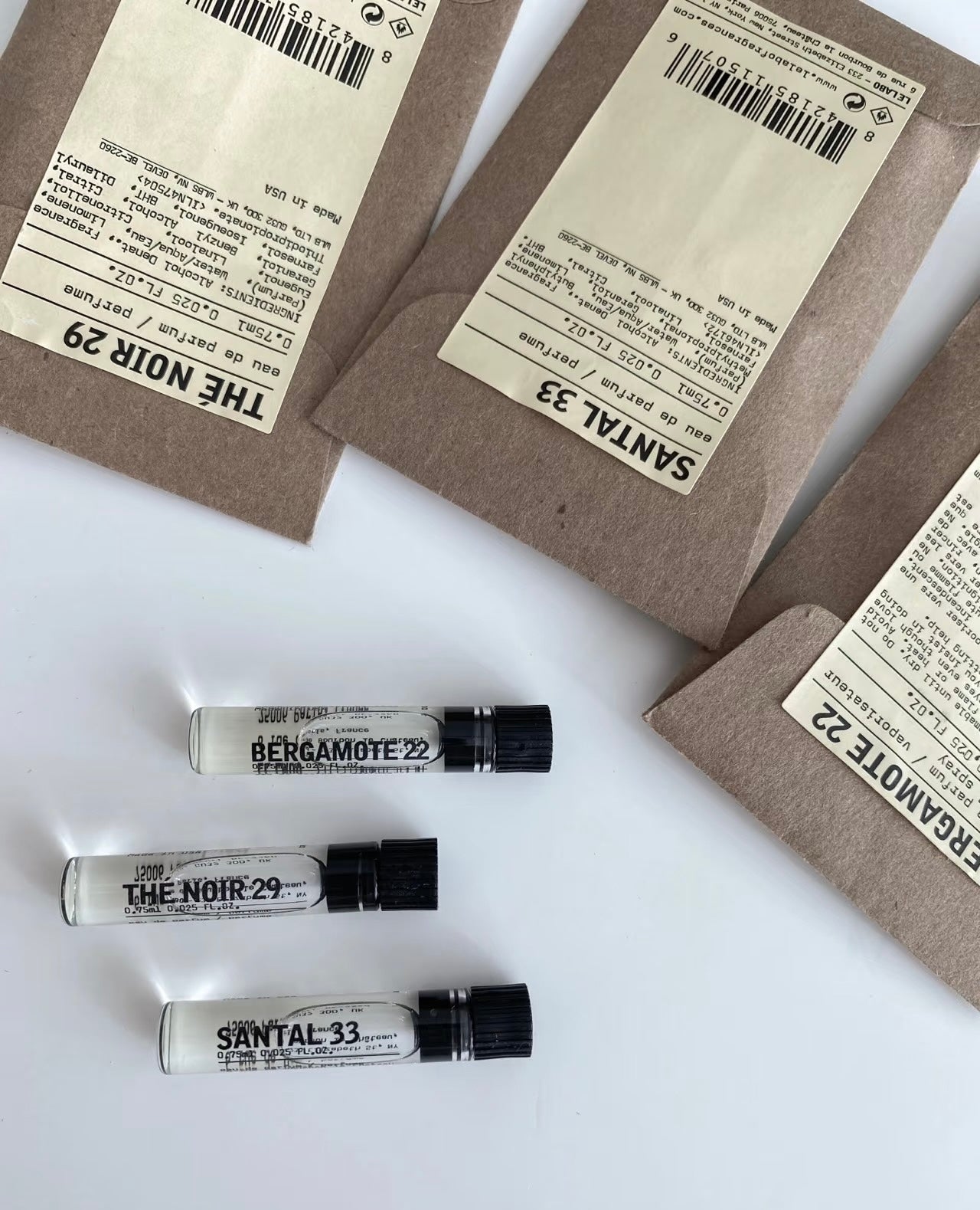 Le Labo Eau de Parfum 2ml Samples – 50% Warehouse Clearance | Fragrance Trial Set