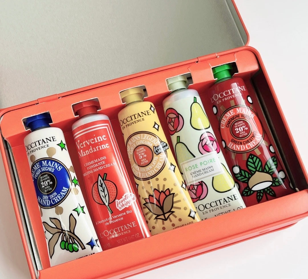 L’OCCITANE En Provence Hand Cream Tin Gift Set (5 x 30ml) | Limited Edition | 50% Warehouse Clearance