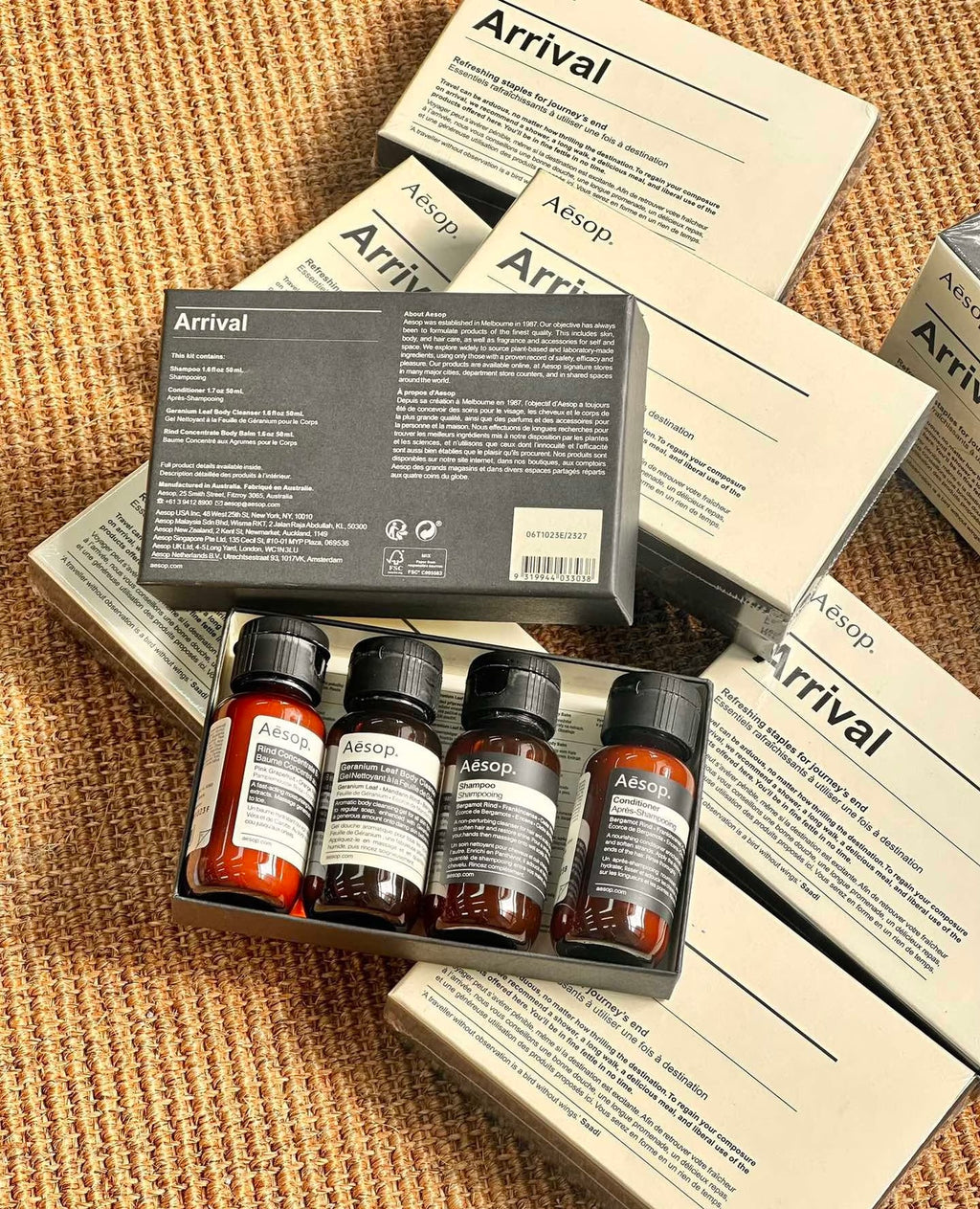 Aesop Arrival Travel Kit 4 x 50ml – 50% Warehouse Clearance | Travel Essentials Gift Set
