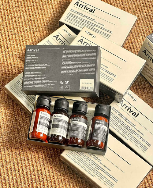 Aesop Arrival Travel Kit 4 x 50ml – 50% Warehouse Clearance | Travel Essentials Gift Set