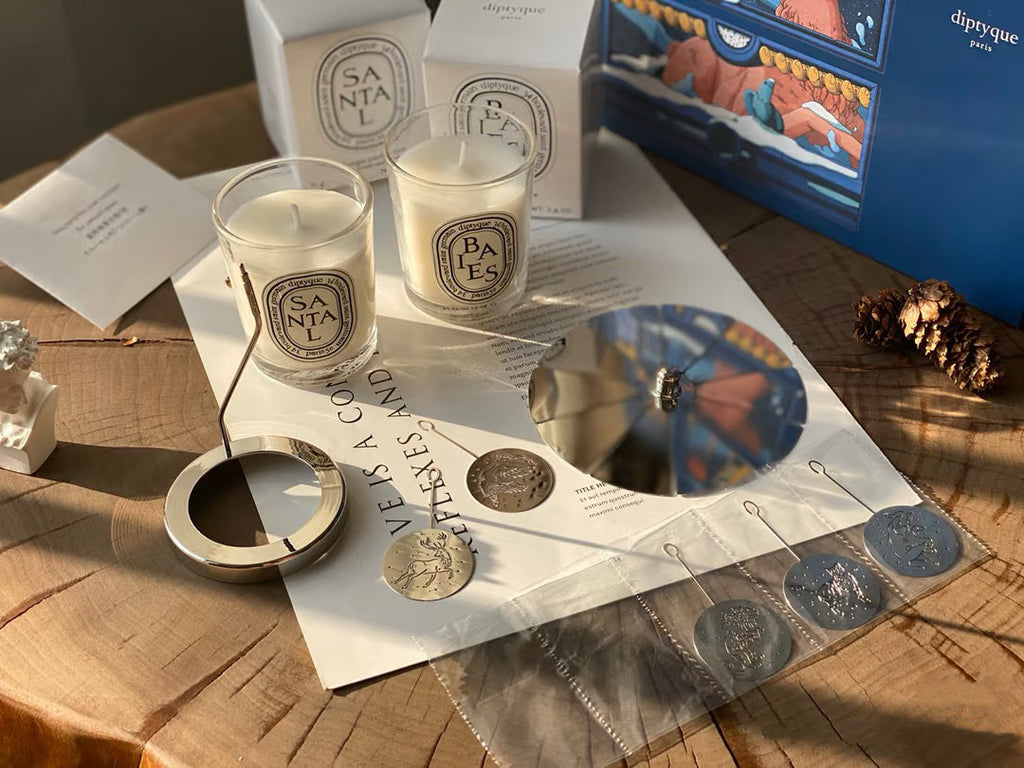 Diptyque Rotating Candle Holder Set – Luxury Home Decor | 50% Warehouse Clearance