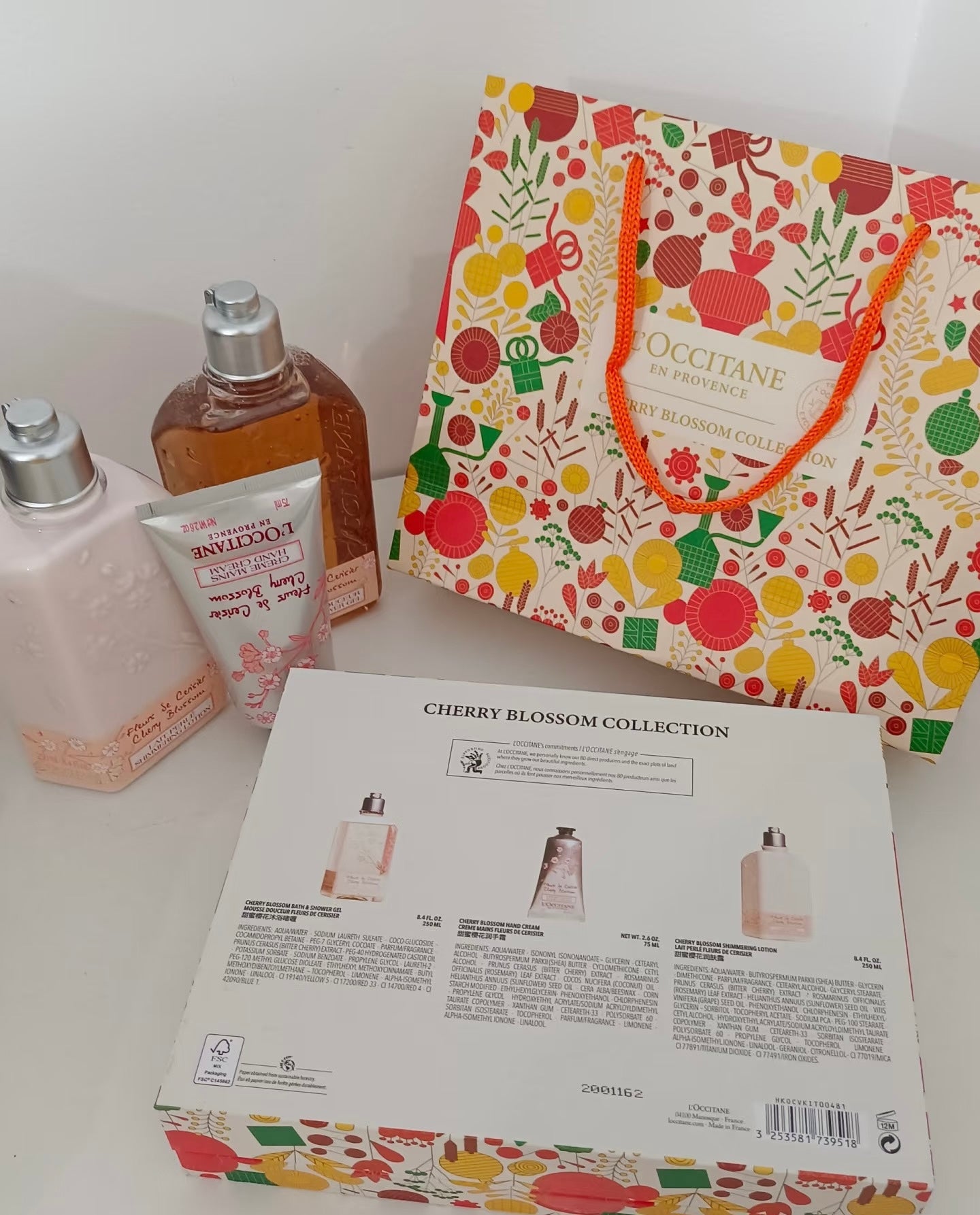 L’OCCITANE Cherry Blossom Gift Set | Limited Edition | 50% Warehouse Clearance