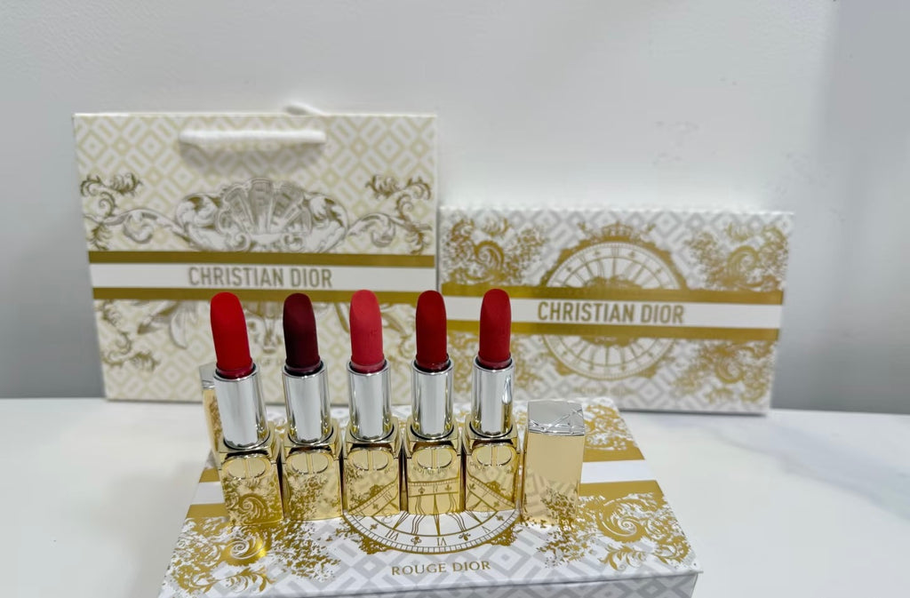 Christian Dior Rouge Dior Mini Lipstick Gift Set (5 Shades) | Warehouse Clearance 50% Off