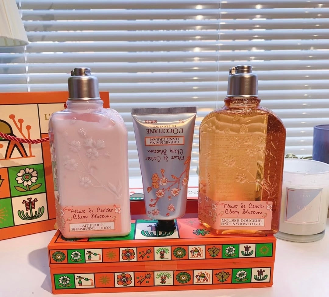 L’OCCITANE Cherry Blossom Gift Set | Limited Edition | 50% Warehouse Clearance